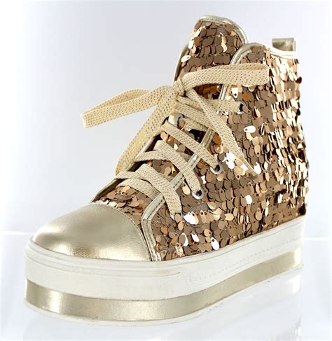 gold designer sneakers for women.